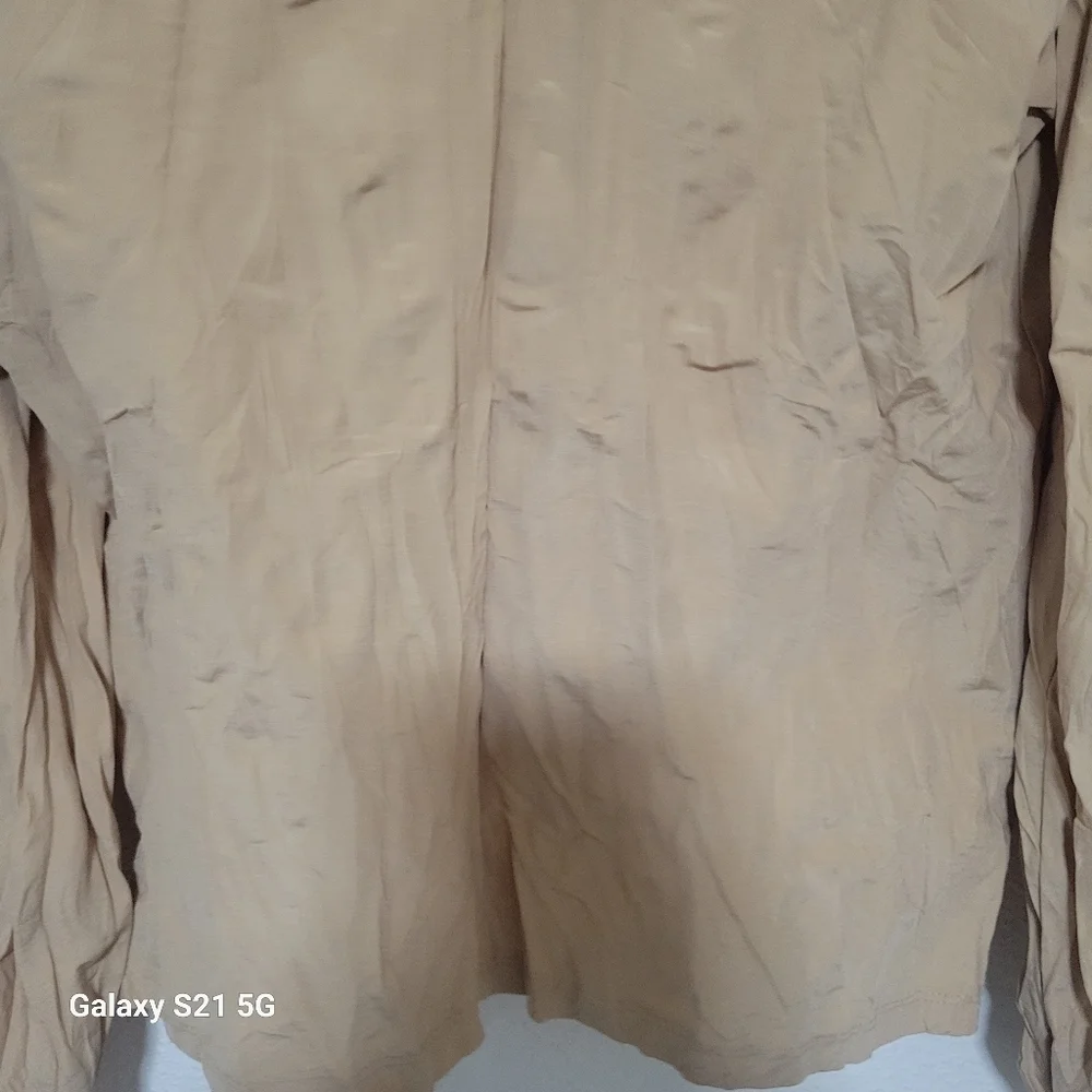 NWT Zara crinkle balloon sleeve top size  small